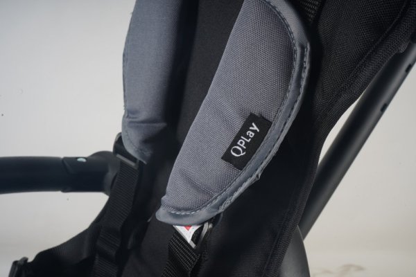 Rowerek trójkołowy QPLAY Elite Platinum Black, 6 w 1, wiek 10-72 miesięcy