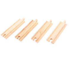 Bigjigs Rail Mellan Rak Spår 16 cm 4 st