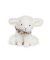 Doudou Plyšový beránek s šátkem 12 cm