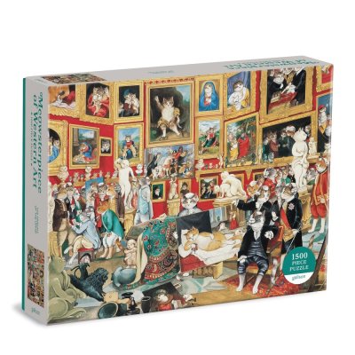 Galison Pussel Tribuna Uffizi med katter 1500 bitar