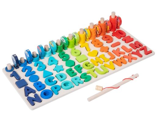 2Kids Toys Multifunkcijska tabla vstavljanka 5v1