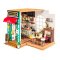 RoboTime 3D Holzpuzzle Miniatur Puppenhaus Café