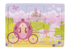 Bigjigs Toys Wooden Princess and Carriage Puzzle