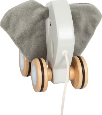 small foot Houten trekfiguur Olifant met ritselende oren
