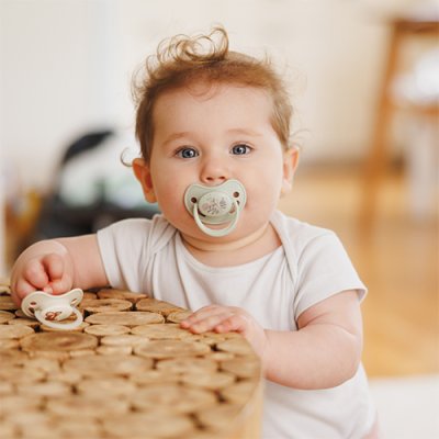 BABYONO Silikon-Schnuller anatomisch 6-18m, 2 Stk.