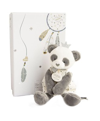 Conjunto de presente Doudou - panda de pelúcia 20 cm