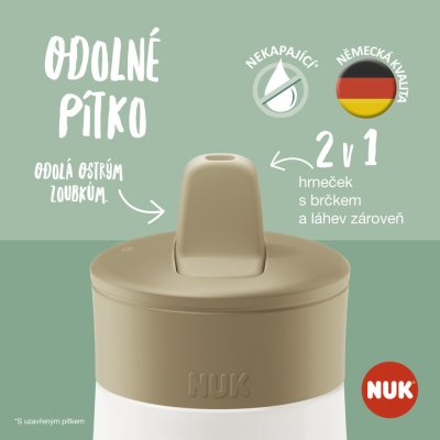 Butelka NUK Mini-Me z klapką - zielona 450ml, 12m+