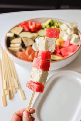 Široki ražnjići za roštilj od bambusa, 30 kom