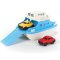 Green Toys Ferry Boat albastru-alb cu mașinuțe