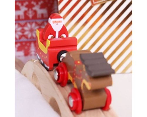 Bigjigs Rail Santova zaprega + tračnica