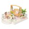 RoboTime Drewniane puzzle 3D Rozszerzenie do miniatur domków Taras z huśtawką