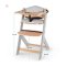 KINDERKRAFT Esszimmerstuhl Enock mit Polsterung Graues Holz, Premium
