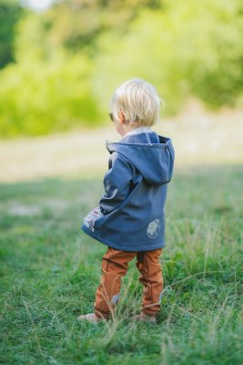Detská softshellová bunda s membránou Monkey Mum® - Tajuplný výlet s líškou
