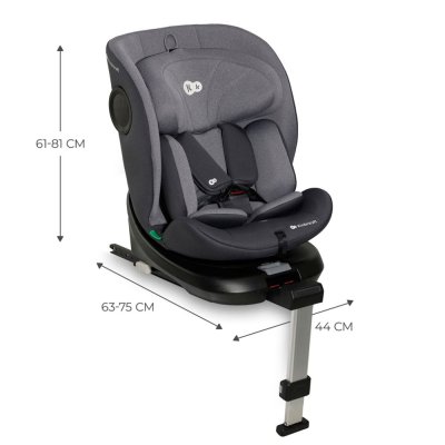 KINDERKRAFT Avtosedež I-360 i-Size 40-150 cm Grey