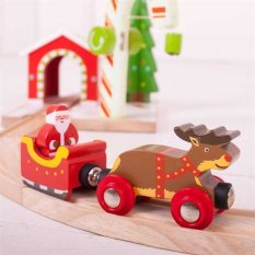Bigjigs Rail Santova zaprega + tračnica