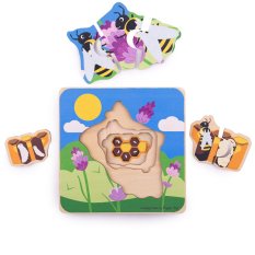 Bigjigs Toys Vstavljanka življenjski cikel čebel