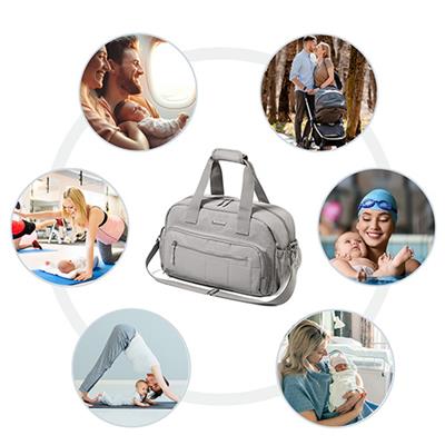 BABYONO Wickeltasche Reise 40x20x25 cm - grau