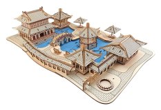 Woodcraft 3D Holzpuzzle Suzhou Gärten