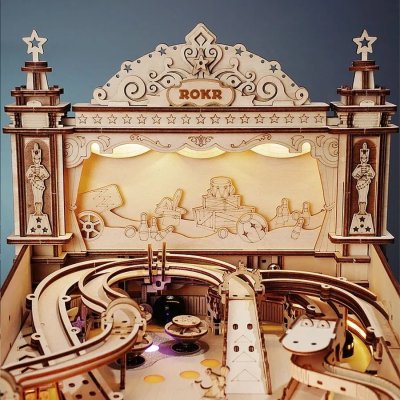 RoboTime Puzzle 3D en bois de flipper mécanique