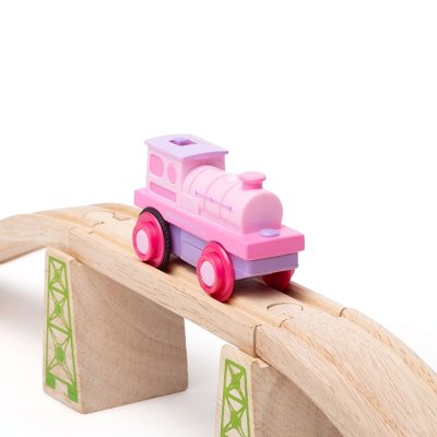Bigjigs Rail Locomotivă electrică Mighty Pink