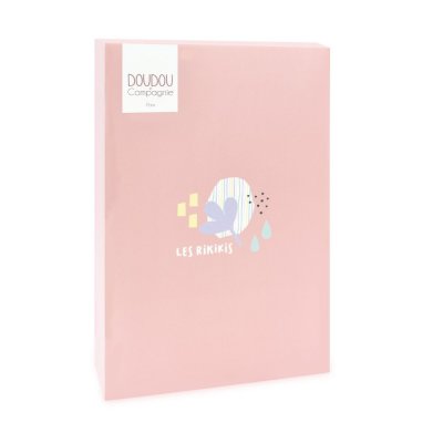 Doudou Plush Comforter Pink Giraffe 19 cm