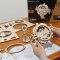 RoboTime Drewniane mechaniczne puzzle 3D Wieczny kalendarz