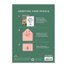 Puzzle Galison Carte de vœux, salutations de Spring Street, 60 pièces