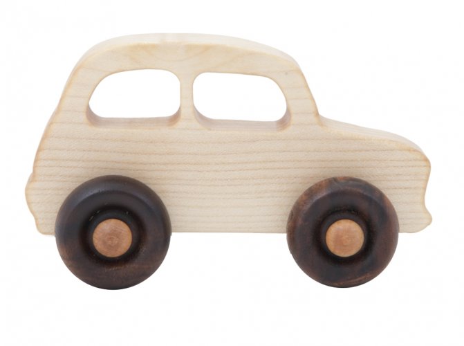 Wooden Story Kleines französisches Spielzeugauto