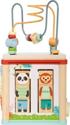 small foot Motorikwürfel aus Holz Dschungelfreunde