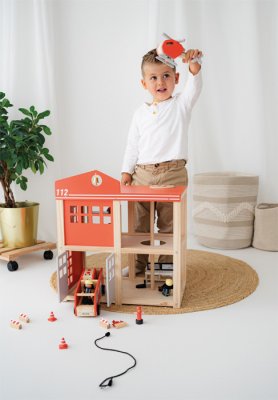 small foot Große Feuerwehrstation mit Zubehör