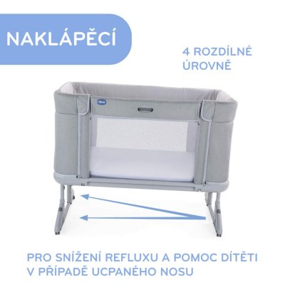 CHICCO Cama Next2Me Forever - Gris Ceniza