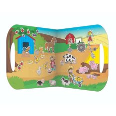 Fiesta Crafts Znovupoužitelné samolepky se scénou Farma