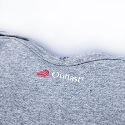 Body ślizg obrazek DRUK Outlast® - szary melanż/szary melanż zwierzątka