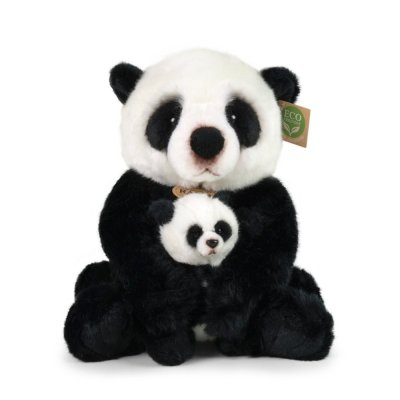 Rappa Plyschpanda med unge 27 cm ECO-FRIENDLY