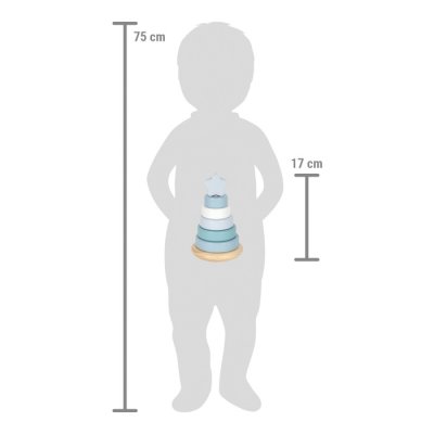 small foot Nasadzovanie na tyč Veža modrá