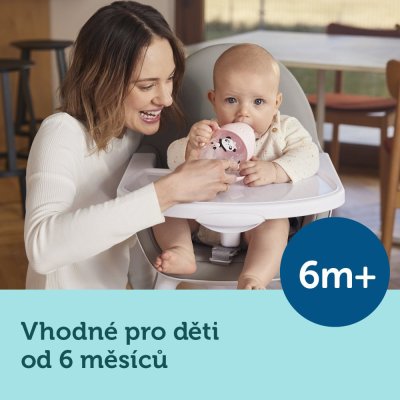 CANPOL BABIES Kubek niekapiący ze słomką i ciężarkiem Zwierzęta egzotyczne 270 ml szary, 6m+