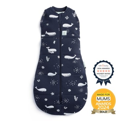 ERGOPOUCH Otulacz i śpiworek 2w1 Cocoon Whale 0-3 m, 3-6 kg, 2,5 tog
