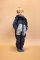 Monkey Mum® Softshell jumpsuit met membraan - Vossen en paddenstoelen - maat 98/104, 110/116