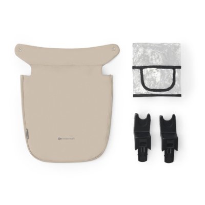 KINDERKRAFT Kinderwagen kombiniert 3 in 1 Neu Sandbeige + Nerz PRO