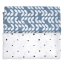 Couverture et emmaillotage MOTHERHOOD Premium en mousseline 2 pcs Bleu Classics 100x120 cm