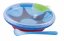 NUBY Warming bowl with spoon 3 m+, blue