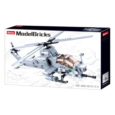 Sluban Army Model Bricks M38-B0838 Borbeni helikopter AH-1Z Viper