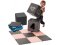 BABYDAN Spielmatte Puzzle Grau mit Zahlen 90 x 90 cm
