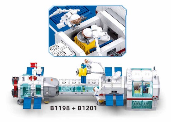 Sluban Space M38-B1201 Module de contrôle de la station de base Dream Space