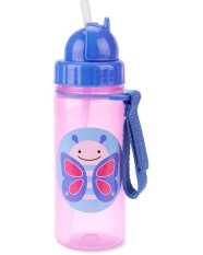 Cana Zoo SKIP HOP cu paie PP fara PVC si BPA Butterfly 12m+