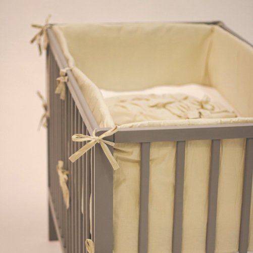 PETITE&MARS Ograja za otroško posteljico TILLY MAX Light Grey 360 cm