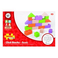 Bigjigs Baby Jeu de cubes d'assemblage en bois - Ensemble de base