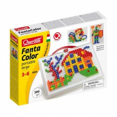 Quercetti Mozaika FantaColor Portable 300 szt. KSZTAŁTY