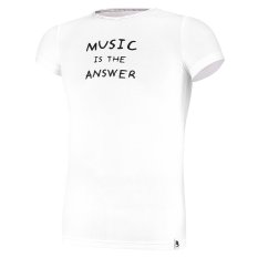 KR T-shirt thin Outlast® lettering - white