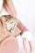 Doudou Coffret cadeau Ours polaire en peluche avec anneau 30 cm rose